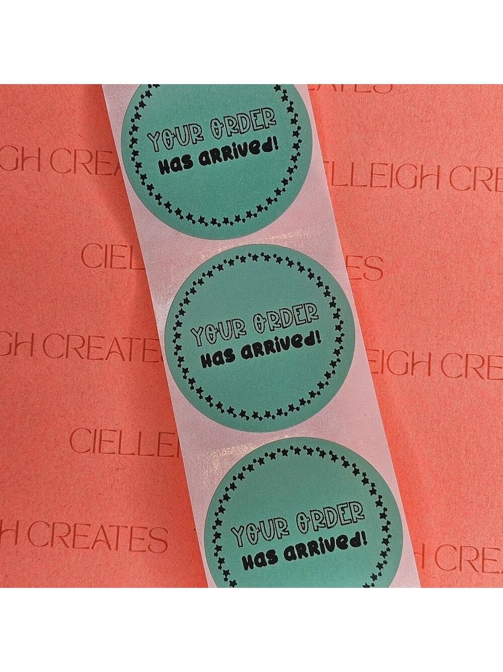 Your Order Has Arrived Packaging Sticker Label